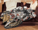 Personalized Anime Hand Woven Blanket Manga Tapestry, Pokemon Blanket, Custom Name Anime Blanket - Image 2