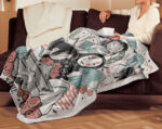 Personalized Anime Hand Woven Blanket Manga Tapestry, Spirited Away Blanket, Custom Name Ghibli Blanket - Image 3