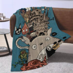 Personalized Anime Hand Woven Blanket Manga Tapestry, My Neighbor Totoro Blanket, Custom Name Ghibli Blanket - Image 4