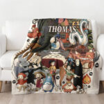 Personalized Anime Hand Woven Blanket Manga Tapestry, Ultimate Ghibli Hand Woven Blanket, Suitable As Snuggle Blanket - Image 3