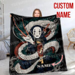 Personalized Anime Hand Woven Blanket Manga Tapestry, Ultimate Ghibli Hand Woven Blanket, Spirited Away Blanket