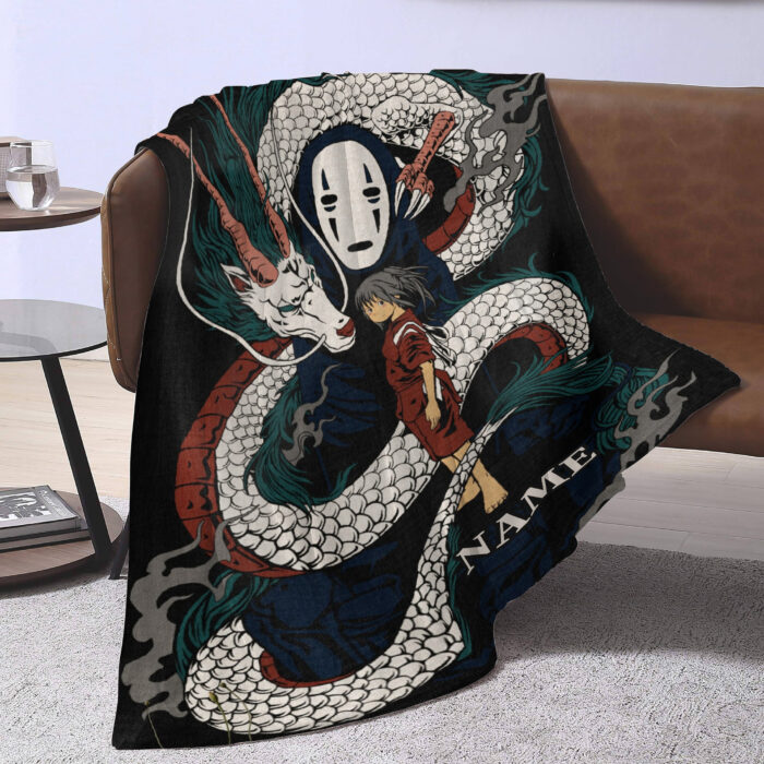 Personalized Anime Hand Woven Blanket Manga Tapestry, Ultimate Ghibli Hand Woven Blanket, Spirited Away Blanket - Image 3