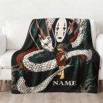 Personalized Anime Hand Woven Blanket Manga Tapestry, Ultimate Ghibli Hand Woven Blanket, Spirited Away Blanket - Image 4