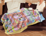Personalized Bluey Family Baby Blanket, Bluey Family Soft Blankets, Bluey and Bingo Birthday Blanket, Bluey Family Blanket for Kid - Image 2