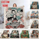 Personalized Anime Hand Woven Blanket Manga Tapestry, Ultimate Ghibli Hand Woven Blanket, Suitable As Snuggle Blanket