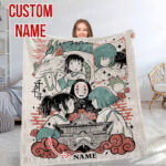 Personalized Anime Hand Woven Blanket Manga Tapestry, Ultimate Ghibli Hand Woven Blanket, Suitable As Snuggle Blanket - Image 2