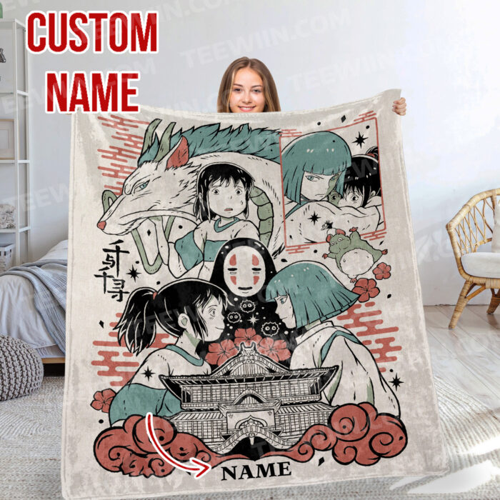 Personalized Anime Hand Woven Blanket Manga Tapestry, Ultimate Ghibli Hand Woven Blanket, Suitable As Snuggle Blanket - Image 2