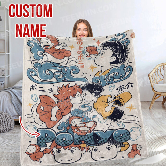Personalized Anime Hand Woven Blanket Manga Tapestry, Ultimate Ghibli Hand Woven Blanket, Suitable As Snuggle Blanket - Image 5
