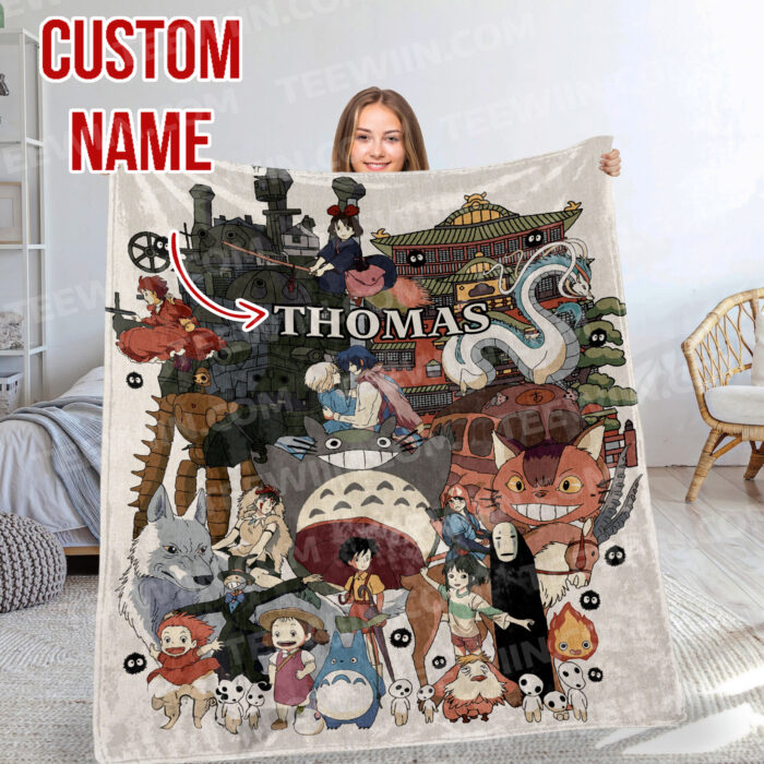 Personalized Anime Hand Woven Blanket Manga Tapestry, Ultimate Ghibli Hand Woven Blanket, Suitable As Snuggle Blanket - Image 8