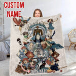 Personalized Anime Hand Woven Blanket Manga Tapestry, Ultimate Ghibli Hand Woven Blanket, Suitable As Snuggle Blanket - Image 9