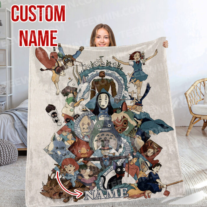 Personalized Anime Hand Woven Blanket Manga Tapestry, Ultimate Ghibli Hand Woven Blanket, Suitable As Snuggle Blanket - Image 9