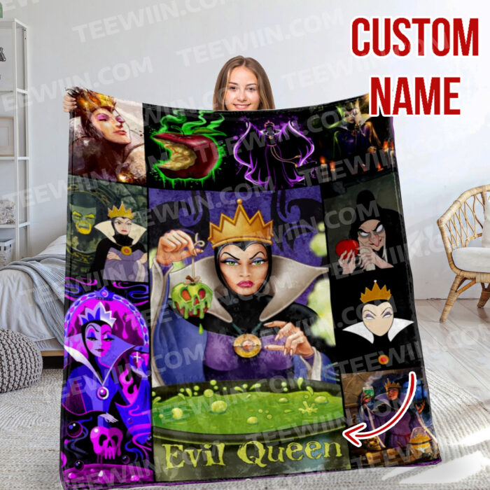 Personalized Snow White and the Seven Dwarfs Blanket, Disney Custom Name Blanket - Image 3