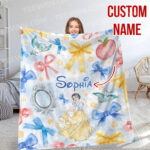 Personalized Snow White and the Seven Dwarfs Blanket, Disney Custom Name Blanket - Image 4