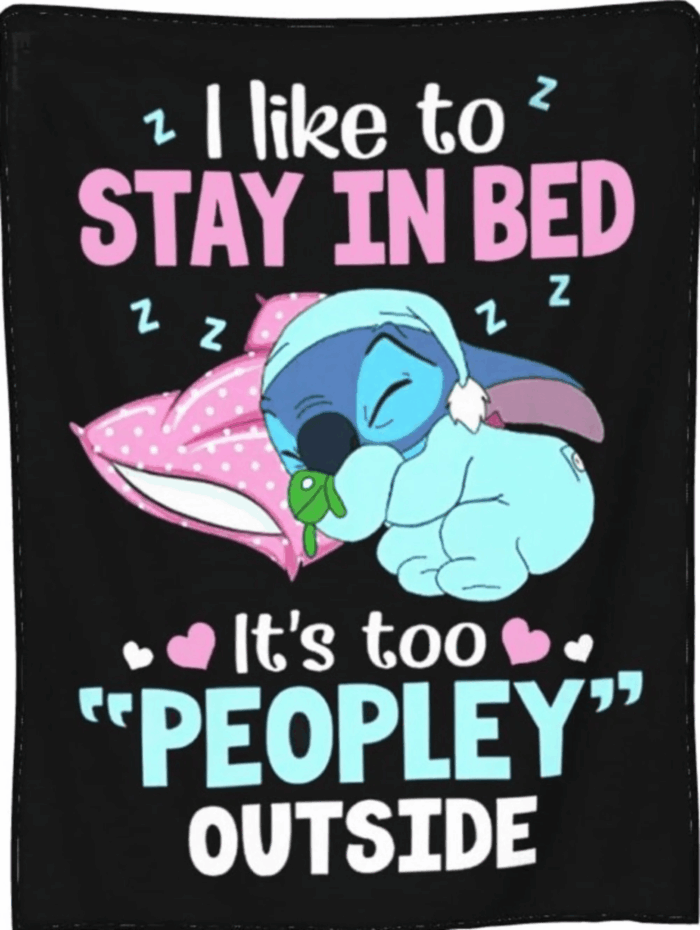 Personalized Name Cute Lilo & Stitch Blanket, Disney Stitch Blanket, Funny Stitch Blanket, Stitch Lovers, Christmas Gift, Gift For Kid - Image 6
