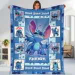 Personalized Name Cute Lilo & Stitch Blanket, Disney Stitch Blanket, Funny Stitch Blanket, Stitch Lovers, Christmas Gift, Gift For Kid - Image 2