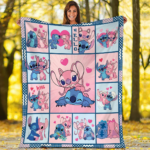 Personalized Name Cute Lilo & Stitch Blanket, Disney Stitch Blanket, Funny Stitch Blanket, Stitch Lovers, Christmas Gift, Gift For Kid - Image 9