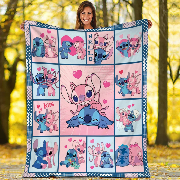 Personalized Name Cute Lilo & Stitch Blanket, Disney Stitch Blanket, Funny Stitch Blanket, Stitch Lovers, Christmas Gift, Gift For Kid - Image 9