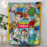 Personalized Disneyland Pixar Toy Story Blanket, Custom Name Baby Girl Boy Blanket, Toy Story Birthday Gift, Birthday Boy, Birthday Girl - Image 4
