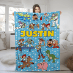 Personalized Disneyland Pixar Toy Story Blanket, Custom Name Baby Girl Boy Blanket, Toy Story Birthday Gift, Birthday Boy, Birthday Girl - Image 5