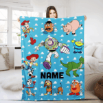 Personalized Disneyland Pixar Toy Story Blanket, Custom Name Baby Girl Boy Blanket, Toy Story Birthday Gift, Birthday Boy, Birthday Girl - Image 6