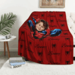 Custom Name Blanket, Kids Superhero Blanket, Personalized Kids Blanket, Custom Cartoon Blanket, Personalized Picture Blanket, Gifts For Boys - Image 5