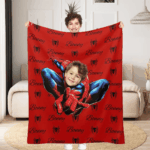 Custom Name Blanket, Kids Superhero Blanket, Personalized Kids Blanket, Custom Cartoon Blanket, Personalized Picture Blanket, Gifts For Boys - Image 2