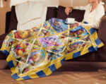 Personalized Winnie The Pooh Blanket, Custom Name Disney Blanket, Baby Shower Blanket - Image 4