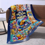 Personalized Family Winnie The Pooh Blanket, Custom Name Disney Blanket, Baby Shower Blanket - Image 2