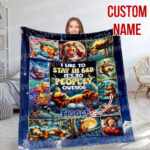 Personalized Family Winnie The Pooh Blanket, Custom Name Tigger Disney Blanket, Baby Shower Blanket