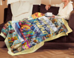 Personalized Family Winnie The Pooh Blanket, Custom Name Disney Blanket, Baby Shower Blanket - Image 4