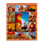 Personalized Lion King Blanket, Lion King Birthday Gift, Lion King Bedding, Personalized Baby Blanket, Baby Name Blanket, Lion King - Image 7