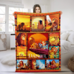 Personalized Lion King Blanket, Lion King Birthday Gift, Lion King Bedding, Personalized Baby Blanket, Baby Name Blanket, Lion King - Image 5