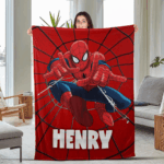 Personalized Spiderman Blanket, Spider Man Fleece Blanket, Spiderman Birthday Gift, Spider man across the spiderverse, Blanket Quilt - Image 7