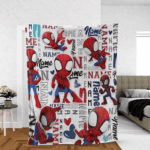 Personalized Name Blanket, Spider Man Friends Blanket, Super Hero Blanket, Custom Hero Name Blanket, Superhero Baby Blanket - Image 9