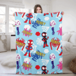 Personalized Name Blanket, Spider Man Friends Blanket, Super Hero Blanket, Custom Hero Name Blanket, Superhero Baby Blanket - Image 7