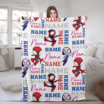 Personalized Name Blanket, Spider Man Friends Blanket, Super Hero Blanket, Custom Hero Name Blanket, Superhero Baby Blanket - Image 8
