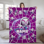 Personalized Name Blanket, Spider Man Friends Blanket, Super Hero Blanket, Custom Hero Name Blanket, Superhero Baby Blanket - Image 3