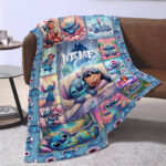 Personalized Lilo and Stitch Blanket, Custom Name Stitch Disney Blanket, Baby Shower Blanket - Image 3