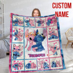 Personalized Lilo and Stitch Blanket, Custom Name Stitch Disney Blanket, Baby Shower Blanket - Image 9