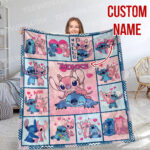 Personalized Lilo and Stitch Blanket, Custom Name Stitch Disney Blanket, Baby Shower Blanket - Image 8
