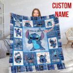 Personalized Lilo and Stitch Blanket, Custom Name Stitch Disney Blanket, Baby Shower Blanket - Image 7