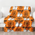 Personalized Bluey Family Baby Blanket, Bluey Halloween Soft Blankets, Bluey and Bingo Birthday Blanket, Bluey Booey Seamles Blanket for Kid - Image 3