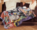 Personalized Bluey Family Baby Blanket, I Hope There's A Bluey Halloween, Birthday Blanket, Bluey Booey Seamles Blanket for Kid - Image 3
