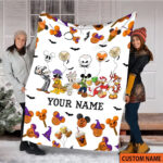 Mickey Halloween Blanket, Mickey Pumpkin Blanket, Trick Or Treat Blanket, Spooky Season, Disnet Halloween Blanket