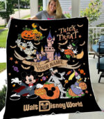 Mickey And Friends Halloween Blanket, Disney Halloween Blanket, Mickey Mouse Disney Blanket