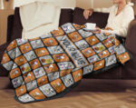 Personalized Snoopy Halloween Blanket, The Peanuts Custom Name Snoopy Blanket, Baby Shower Blanket - Image 2