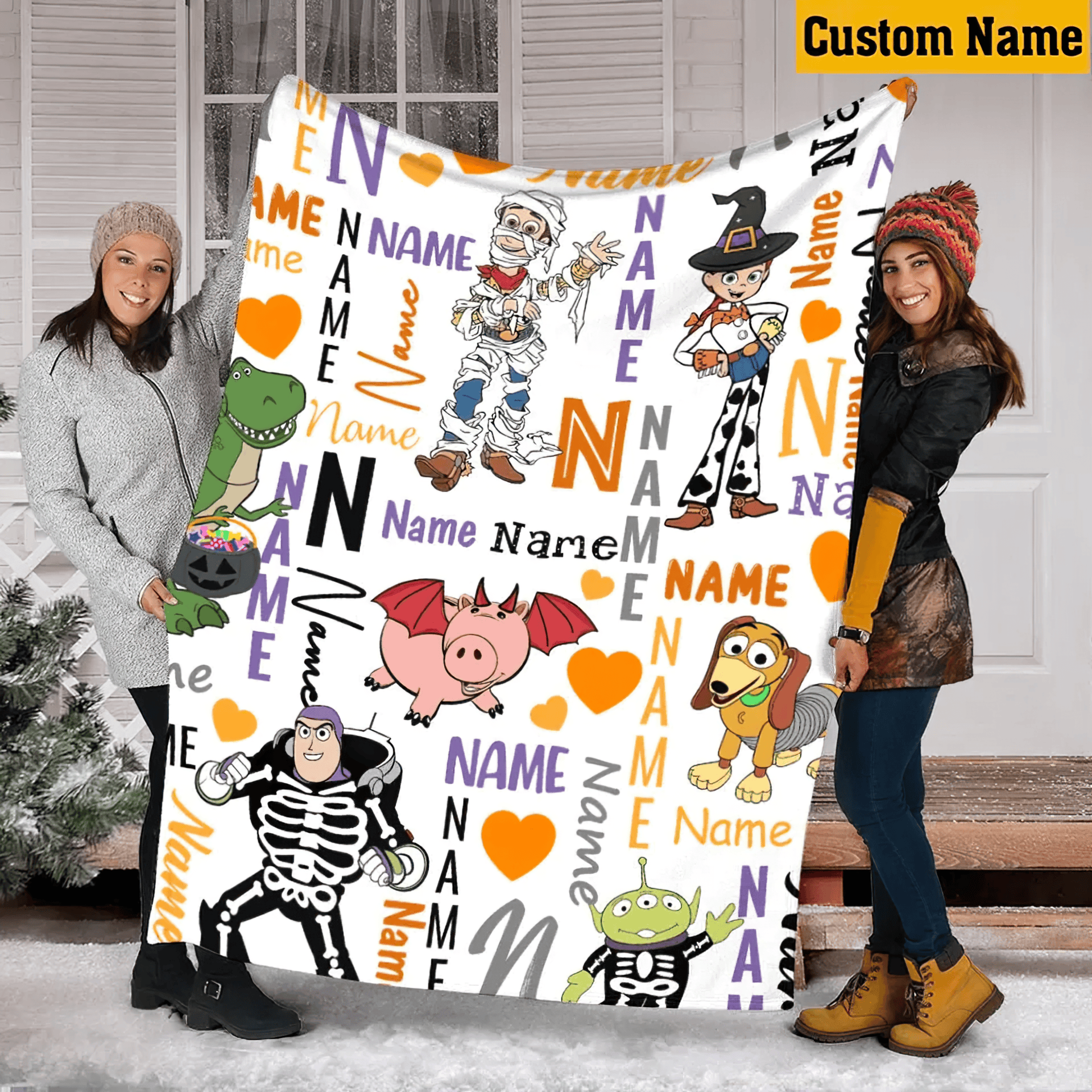1722043785366.png Custom Toy Story Halloween Blanket, Blanket Gift Ideas, Halloween Blanket Gift - Image 1
