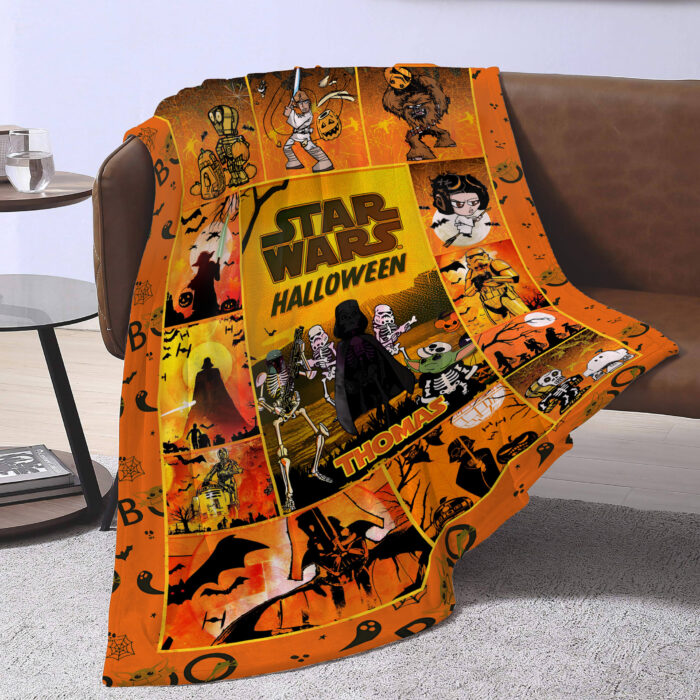 Custom Star Wars Halloween Blanket, Darth Vader Halloween Blanket - Image 3