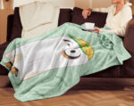Personalized Bluey Family Baby Blanket, Bluey Halloween Soft Birthday Blanket, Bluey Booey Seamles Blanket for Kid - Image 3