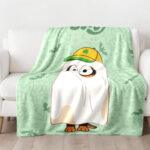 Personalized Bluey Family Baby Blanket, Bluey Halloween Soft Birthday Blanket, Bluey Booey Seamles Blanket for Kid - Image 4